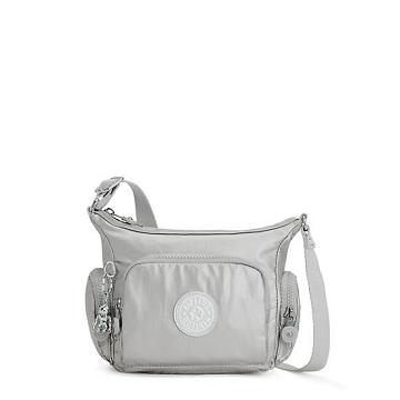 Kipling Gabbie Mini Metallic Crossbodytassen Zilver | NL 2092SG